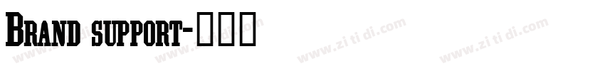 Brand support字体转换